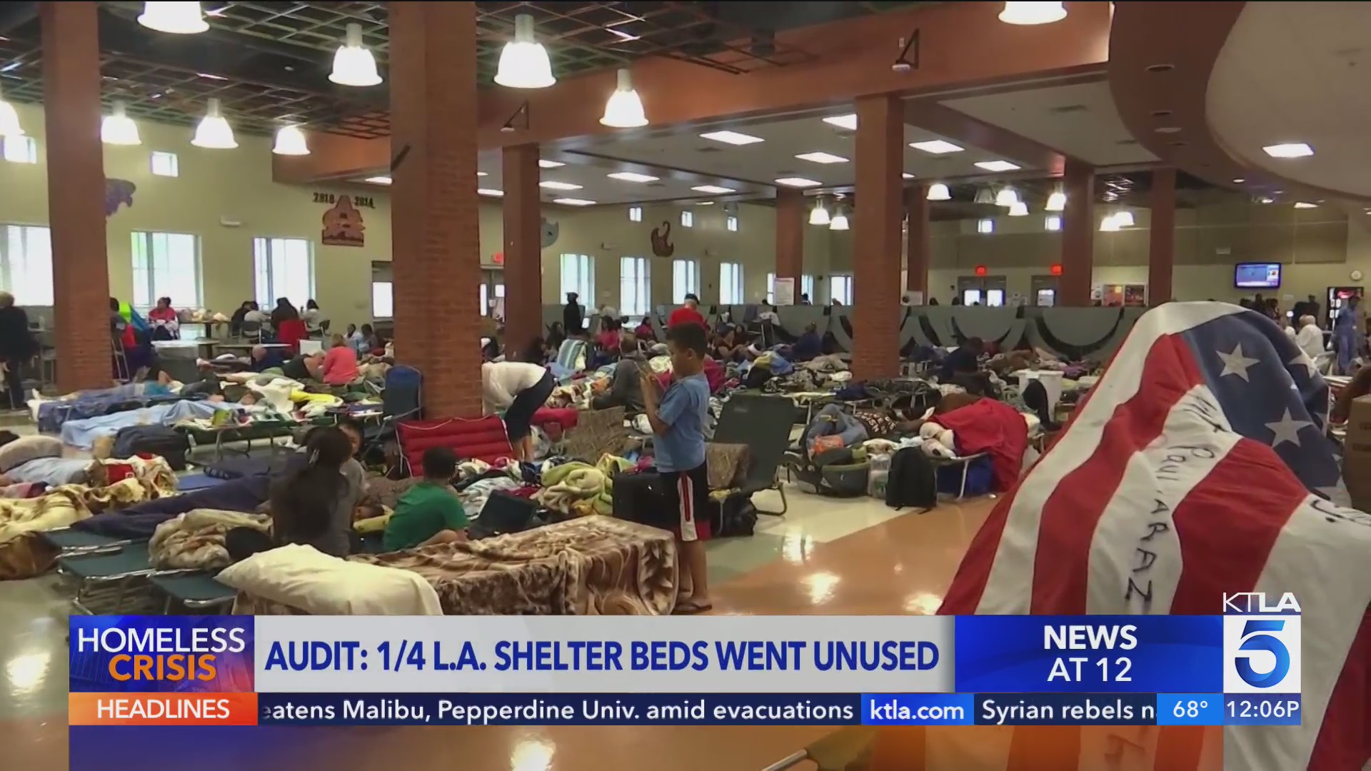 Audit finds 1 in 4 shelter beds in L.A. went unused – KTLA
