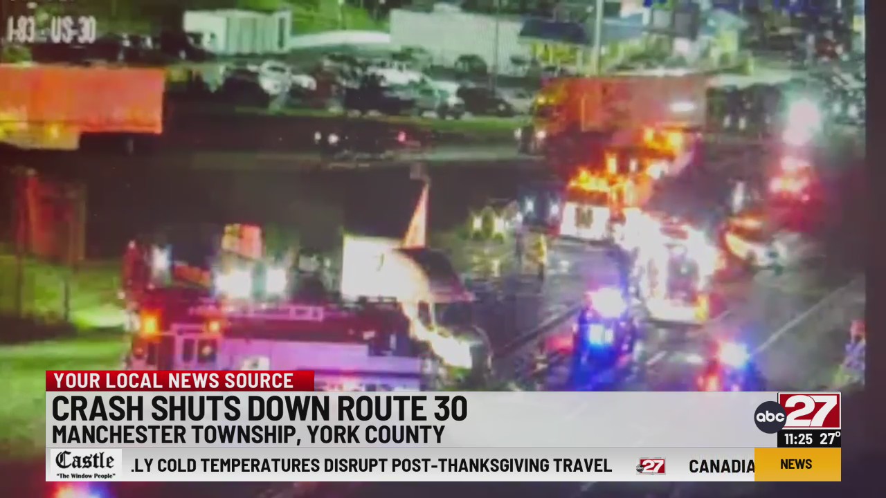 Route 30 at I-83 interchange reopens after crash – ABC27