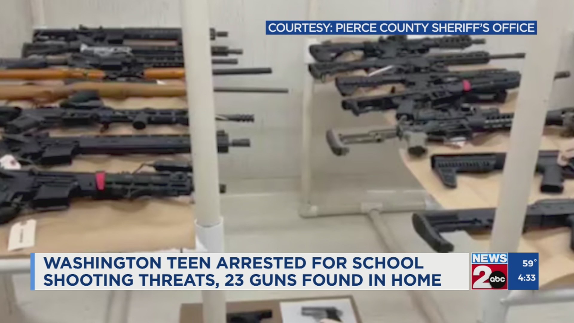 Washington teen arrested for school threats, 23 guns found in home ...