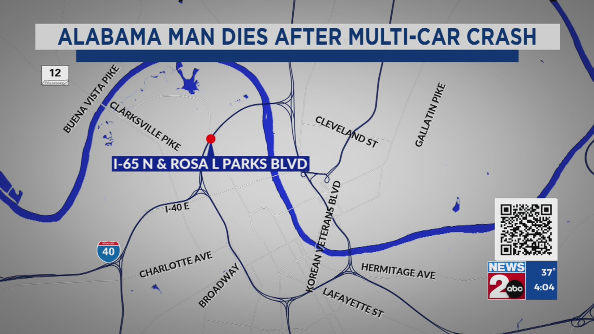Alabama man dies after multi-car crash on Interstate 65 – WKRN News 2