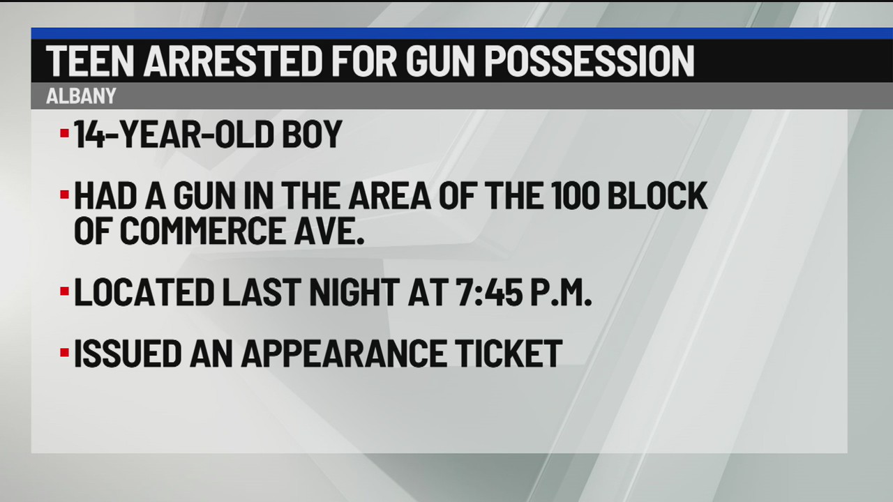 Boy, 14, arrested for gun possession in Albany – NEWS10 ABC