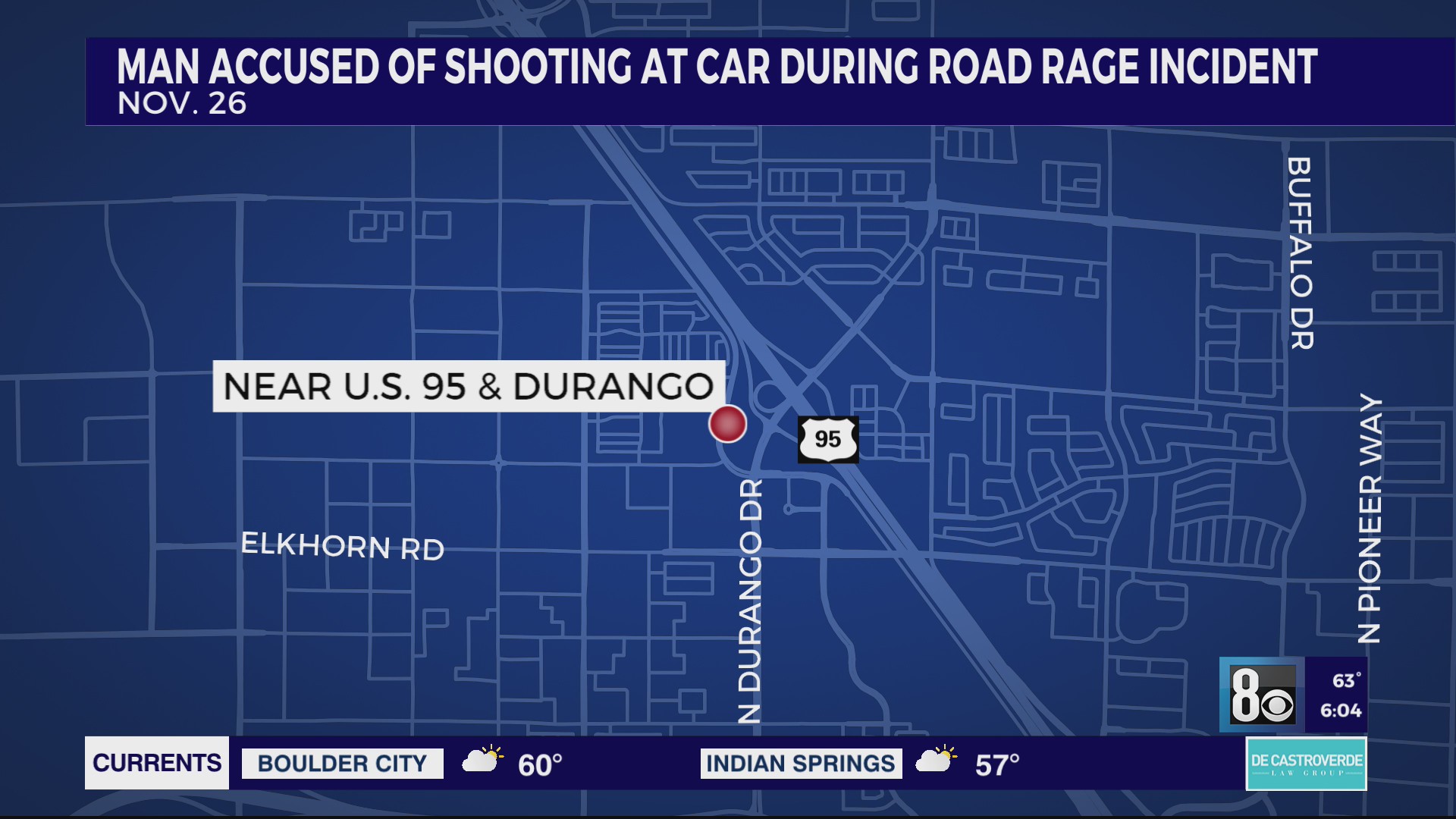 Las Vegas man accused of shooting at vehicle during road rage incident ...