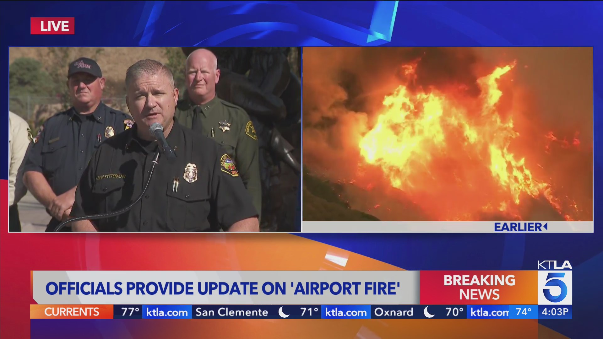 Officials provide update on 22,000-acre Airport Fire burning in Orange ...
