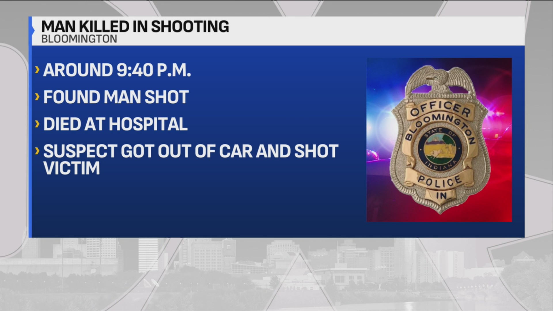 Police: 1 killed in Bloomington shooting – Fox 59