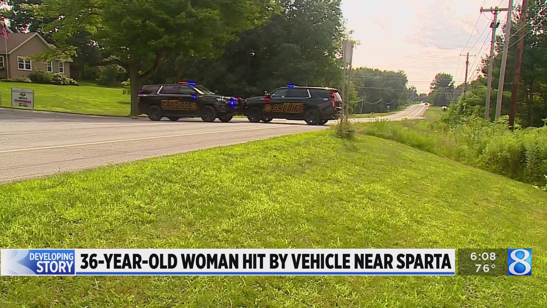 Deputies: Woman hospitalized after being hit by vehicle near Sparta ...