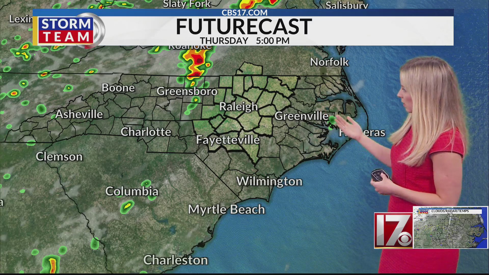Alert Day: Level 2 severe risk Thursday night – CBS17.com