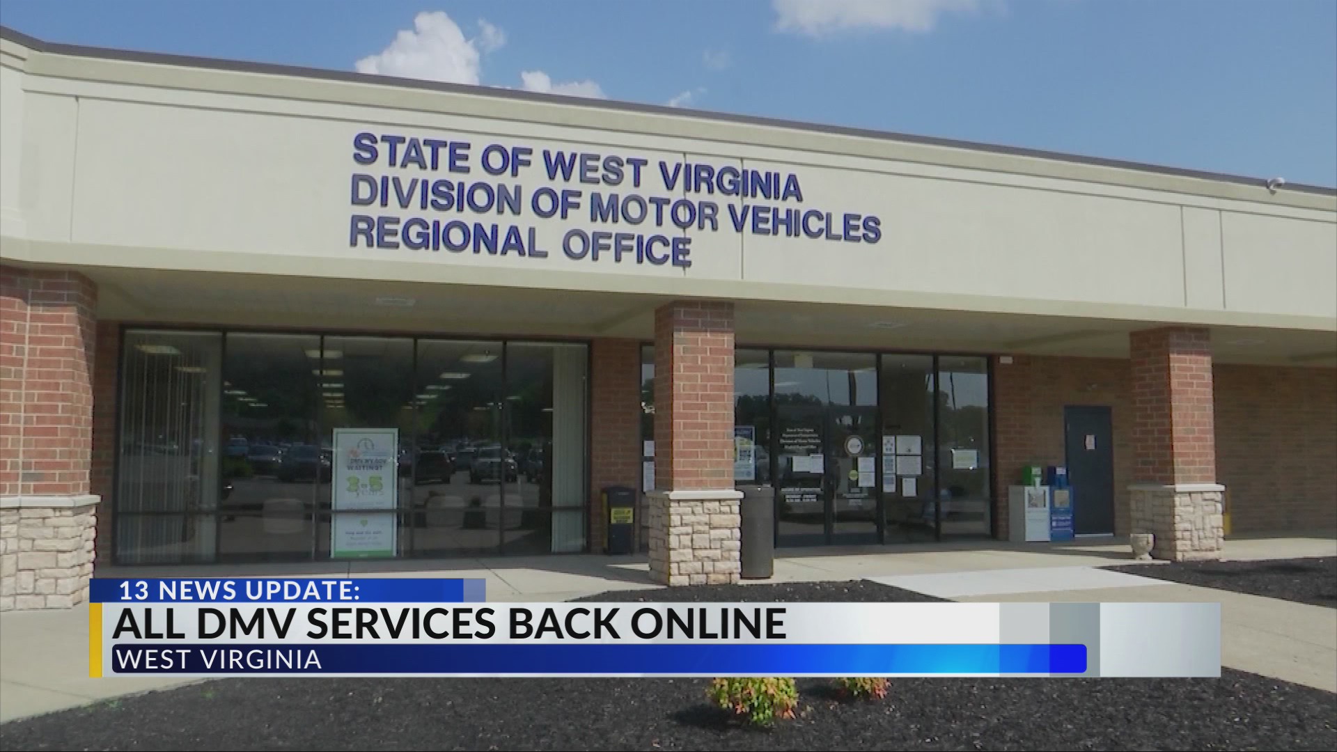 West Virginia DMV services back to normal after mainframe issue WOWK