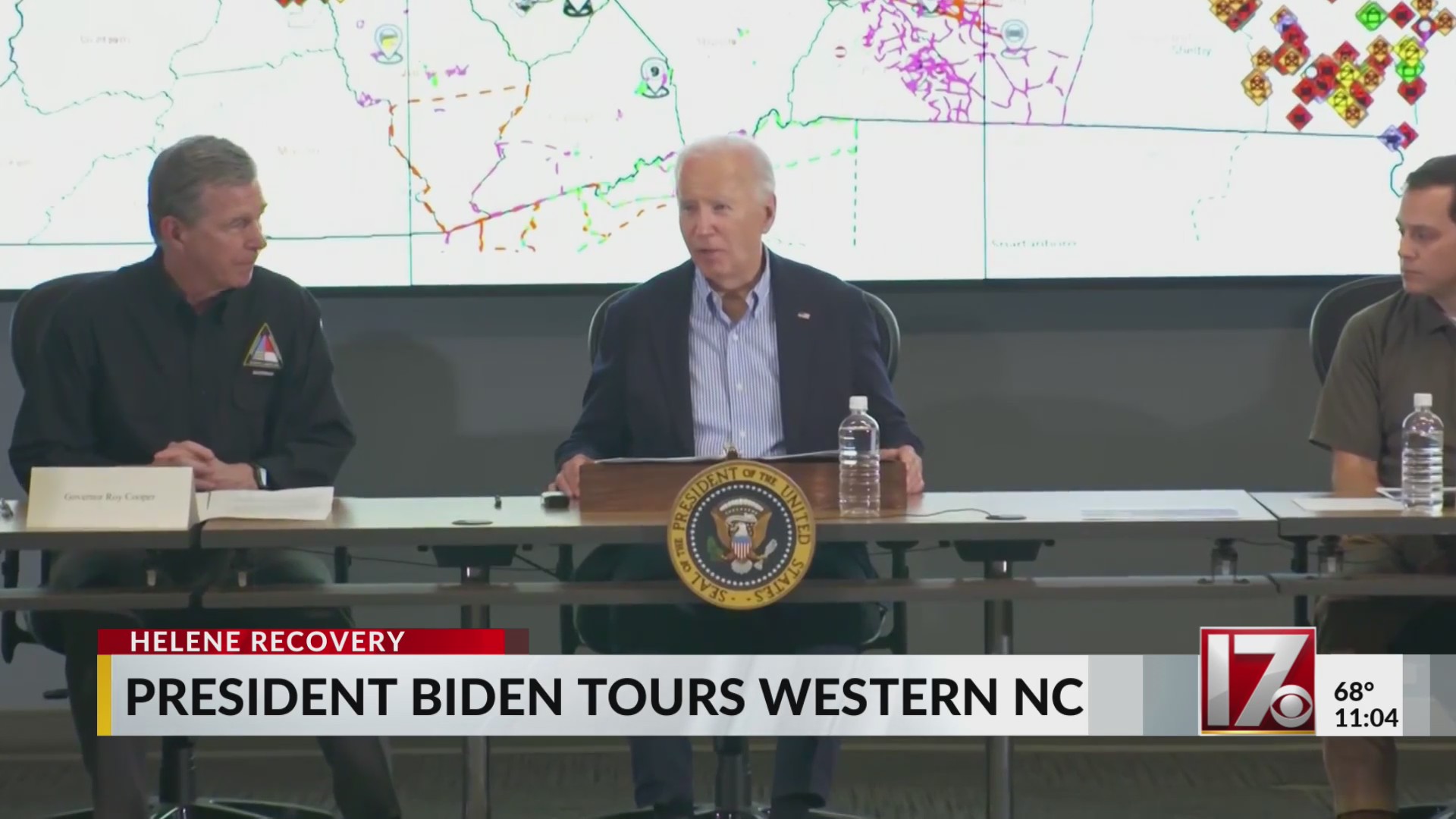 President Biden takes aerial tour of western NC Helene damage – CBS17.com