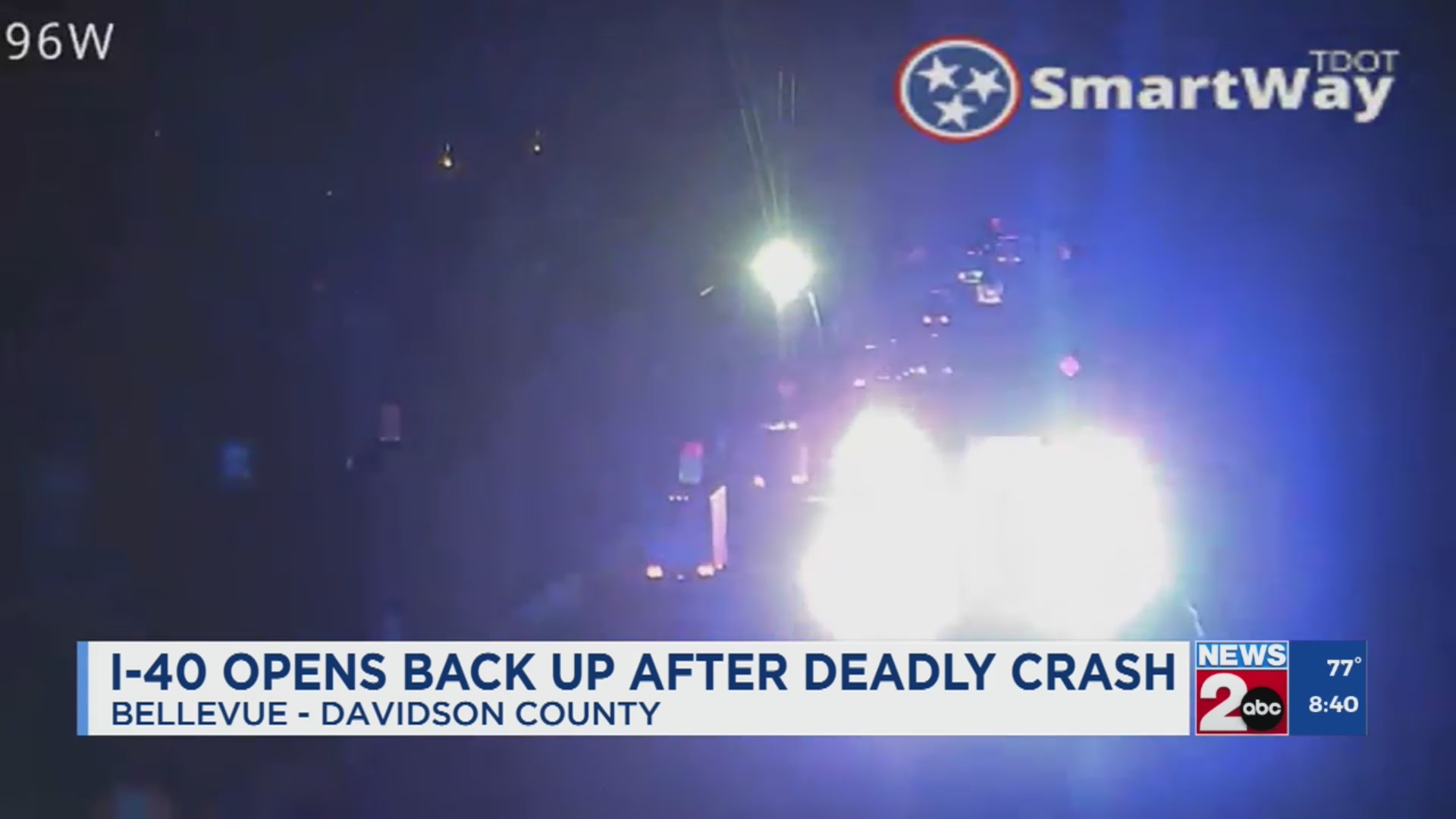 Man dead after crash on I-40W in Bellevue – WKRN News 2