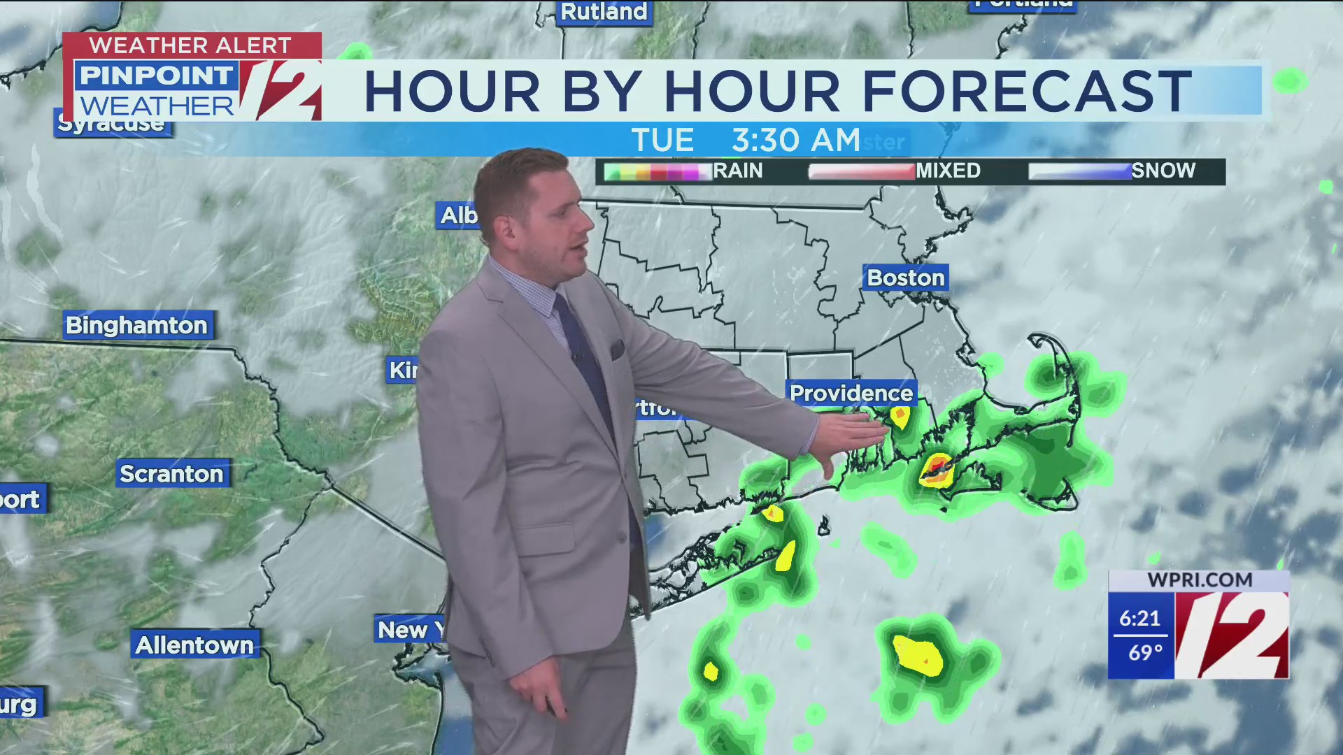 WPRI 12 Weather Forecast 7/6/25: Hot and Humid Today; Numerous Shower ...