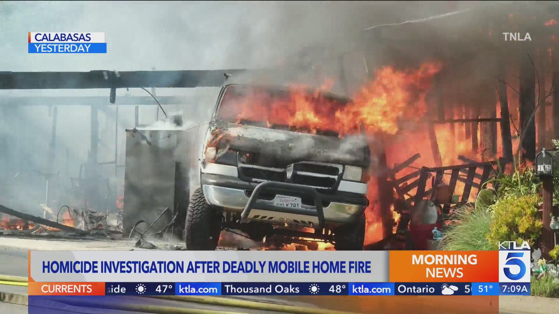 Deadly Calabasas mobile home fire turns into homicide investigation – KTLA