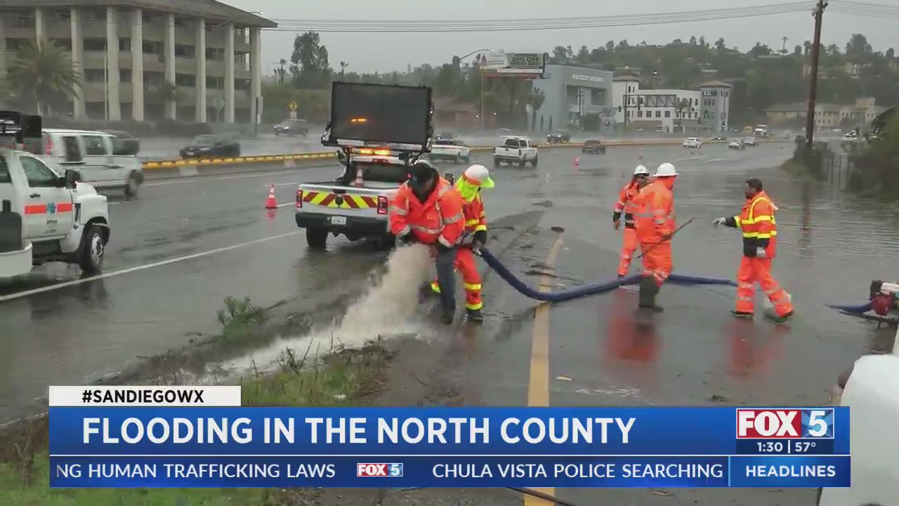 North San Diego County sees flooded roadways – FOX 5 San Diego & KUSI News