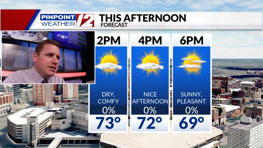 WPRI 12 Weather Now 8/29/24: Nice This Afternoon With Low Humidity ...