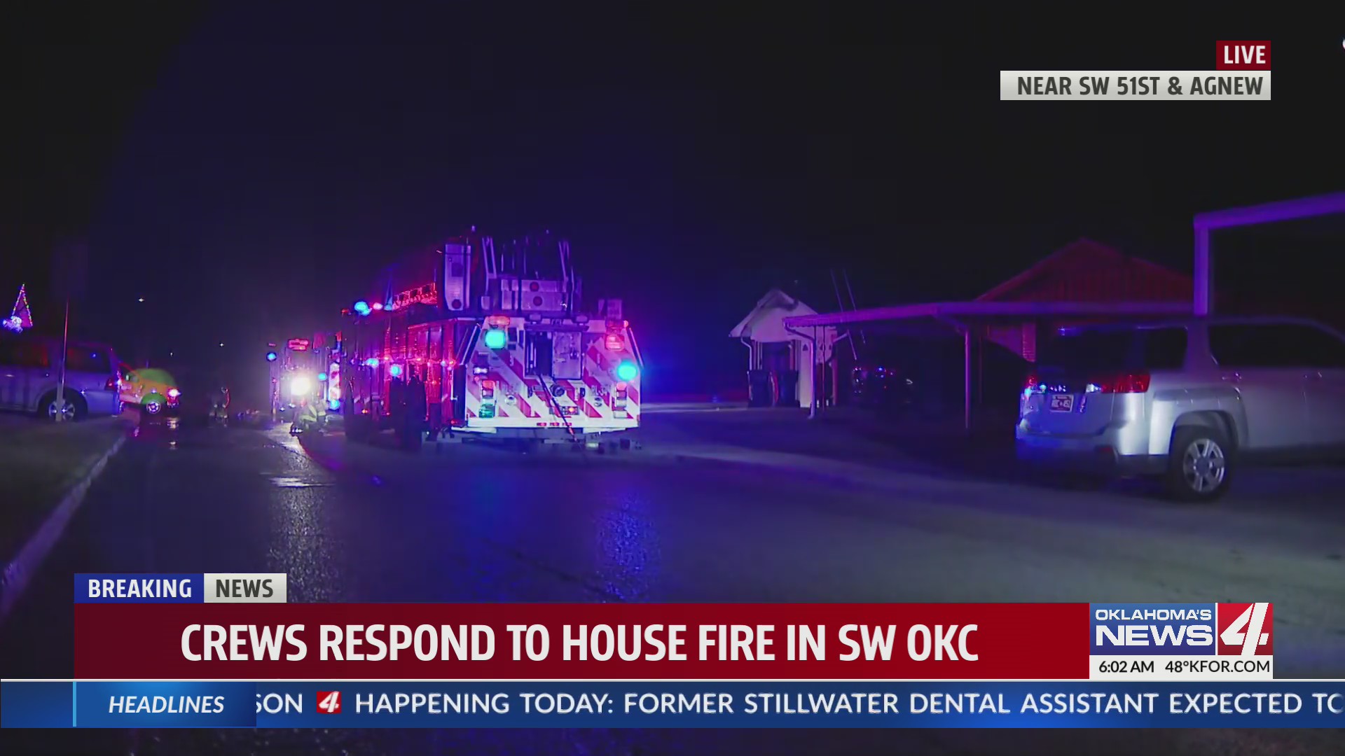 Crews battle house fire in SW Oklahoma City – KFOR.com Oklahoma City