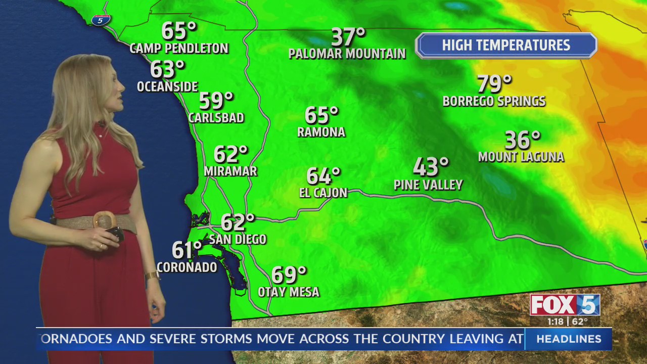 Light drizzle in store for San Diego County – FOX 5 San Diego & KUSI News