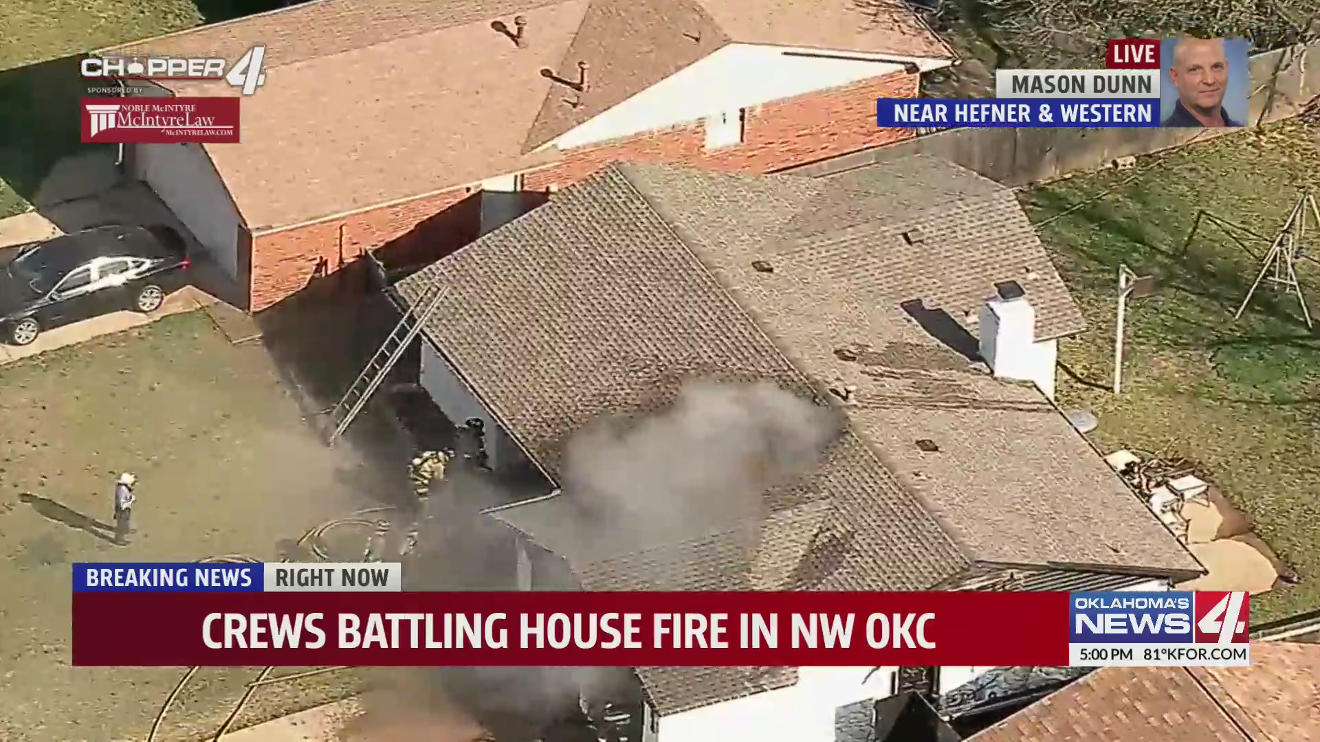 Crews battling house fire in NW OKC – KFOR.com Oklahoma City