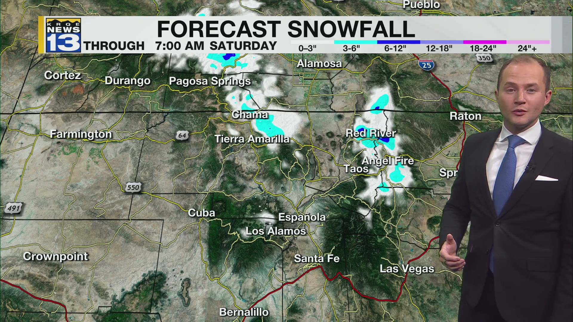 Mountain snow and rain returns to parts of New Mexico Friday – KRQE ...