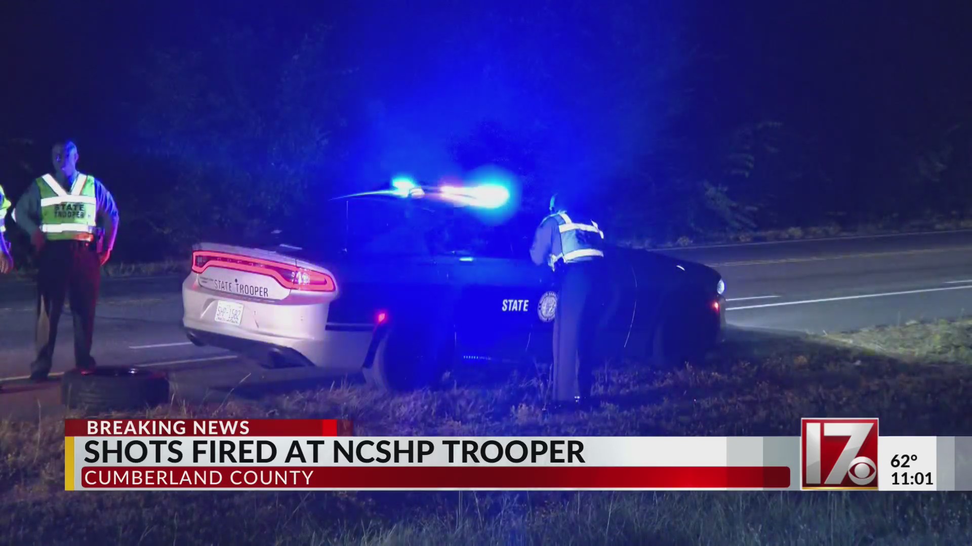 Shots fired at NCSHP trooper car in Cumberland County – CBS17.com