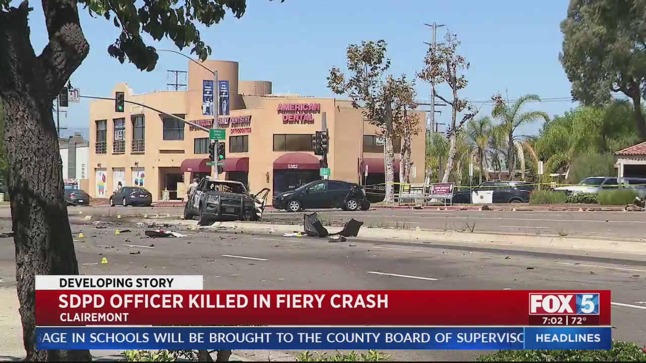 SDPD officer killed in fiery crash identified – FOX 5 San Diego & KUSI News