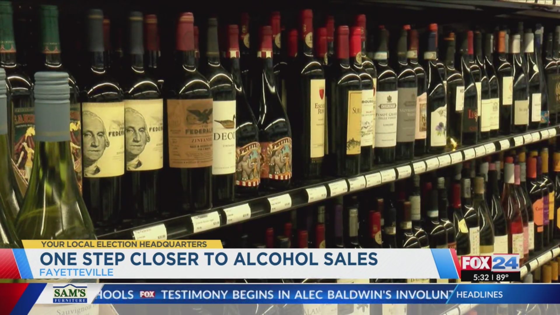 Fayetteville one step closer to alcohol sales on Sundays KNWA FOX24