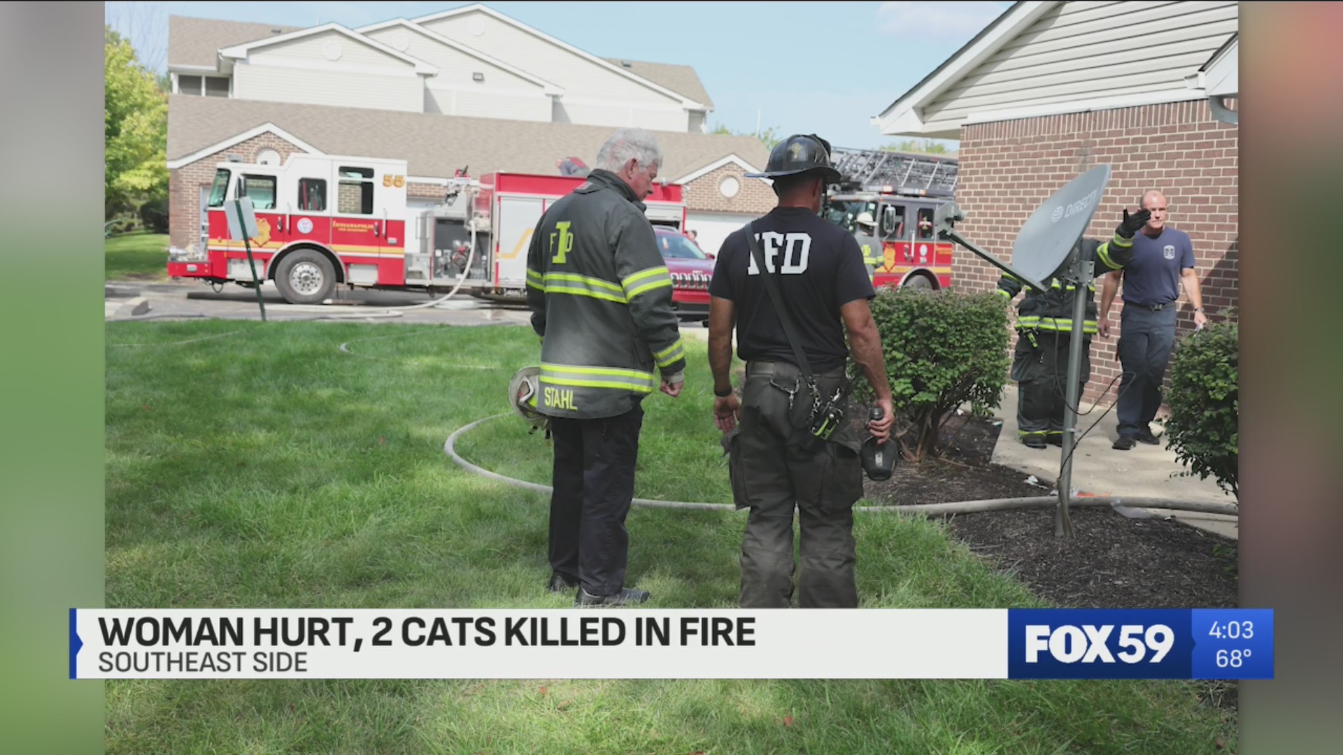 Woman injured, 2 cats dead after fire on Indy’s southeast side – Fox 59