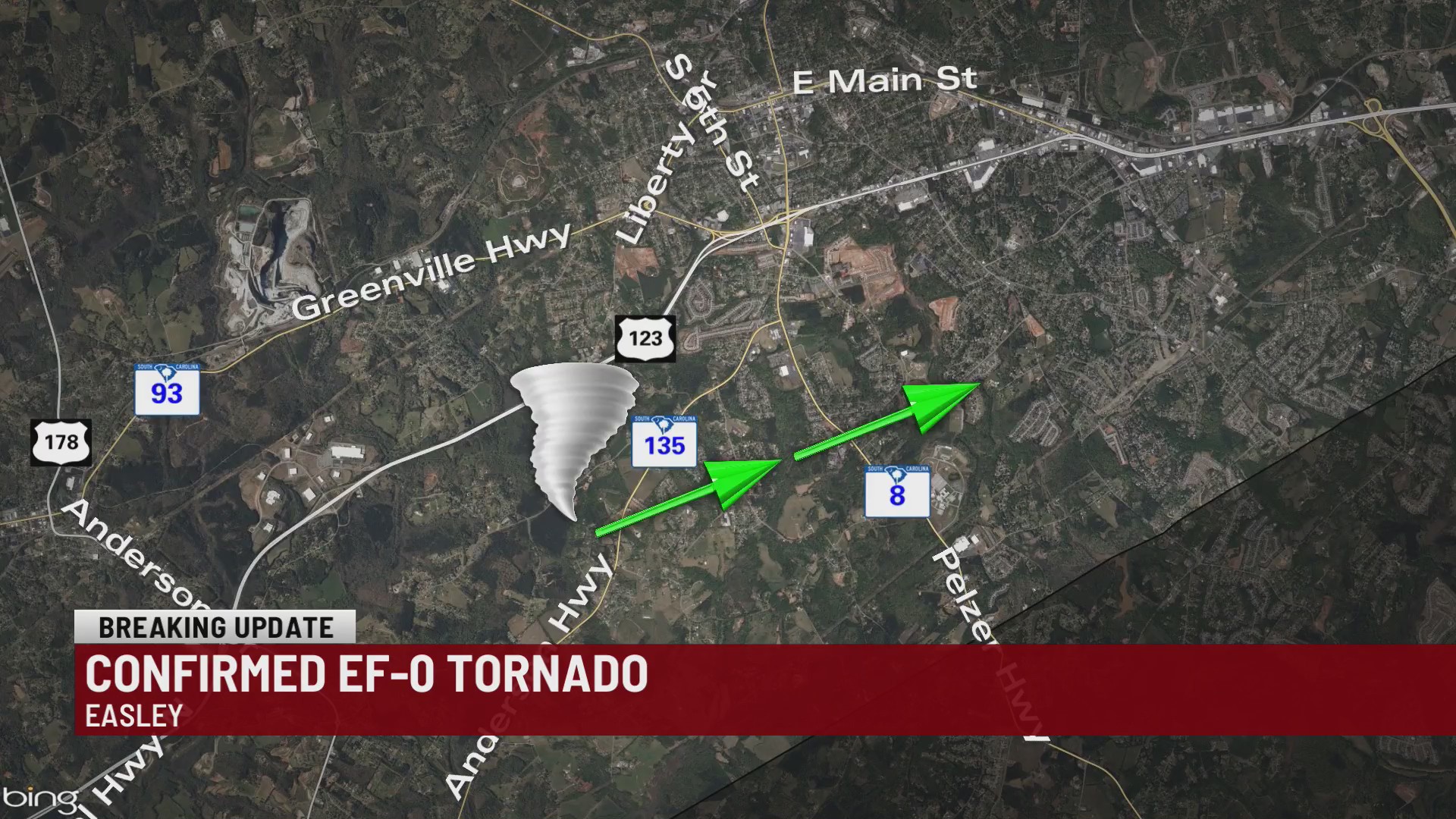 NWS confirms EF-0 tornado touches down in Easley – WSPA 7NEWS