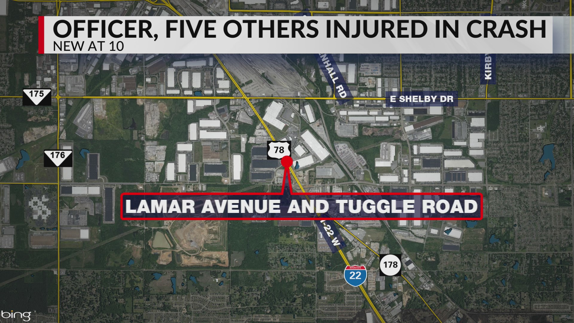 MPD officer, 5 others injured in multi-vehicle crash – WREG.com