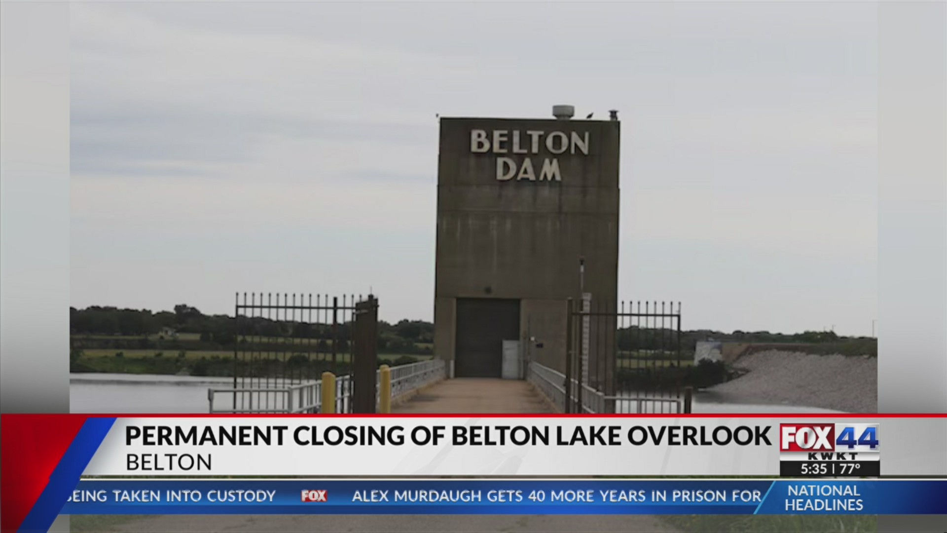 Permanent closing of Belton Lake Overlook announced KWKT FOX 44