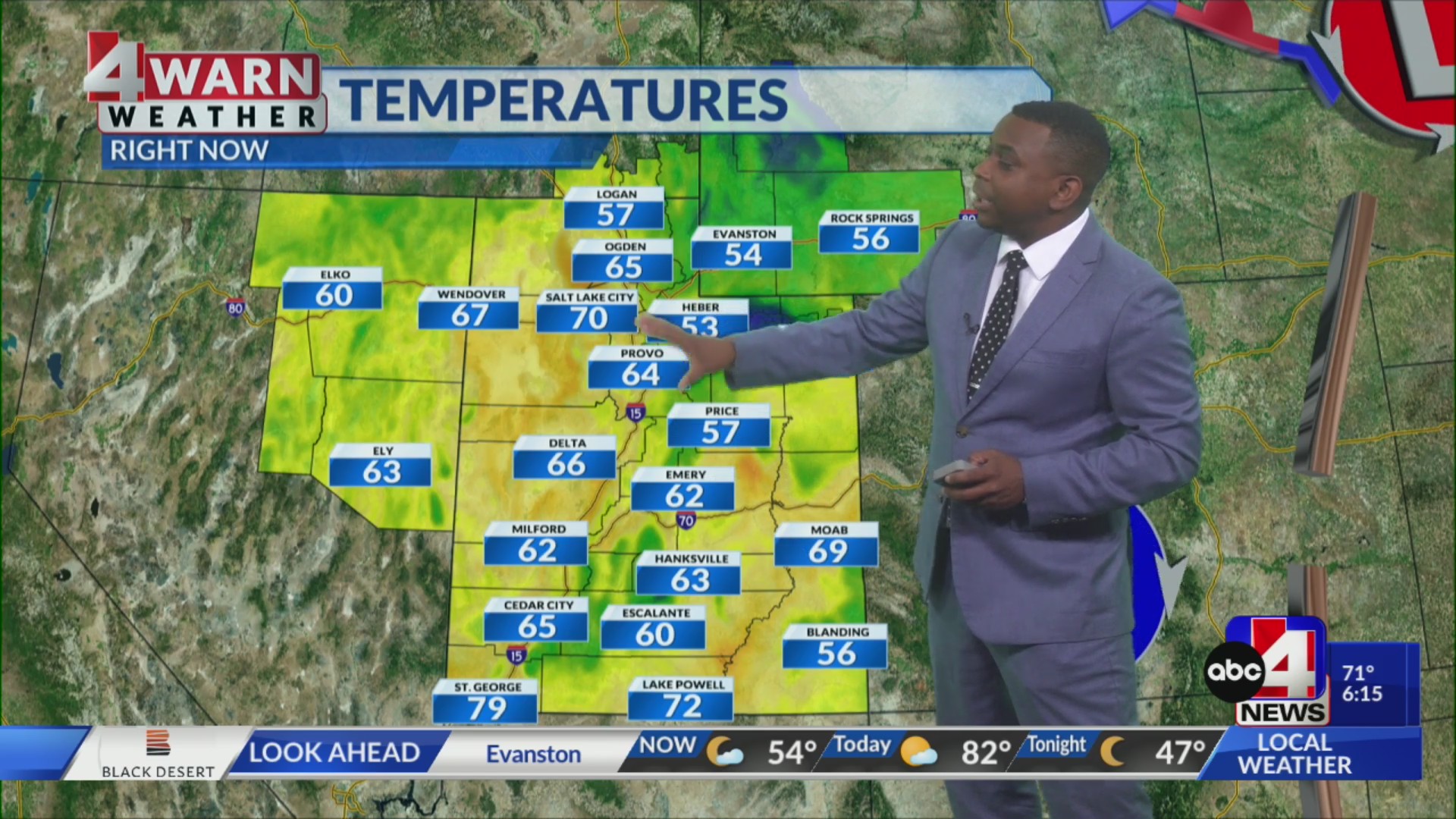 Utah’s daytime highs climb with possible pop-up storms up north – ABC4 Utah