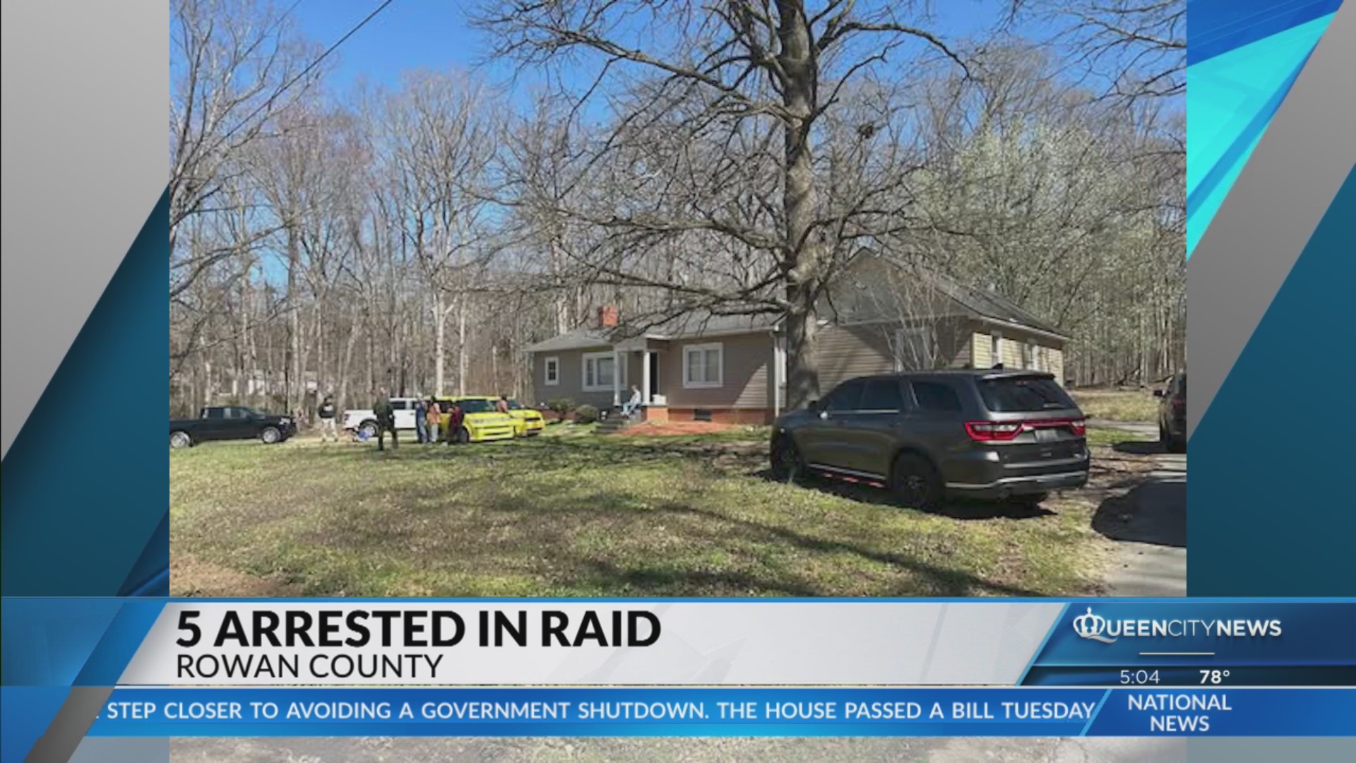 Five people arrested in Rowan County fentanyl raid – Queen City News
