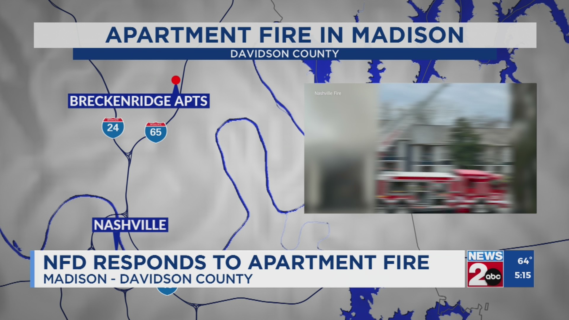 Nashville Fire Department responds to Madison apartment fire – WKRN News 2