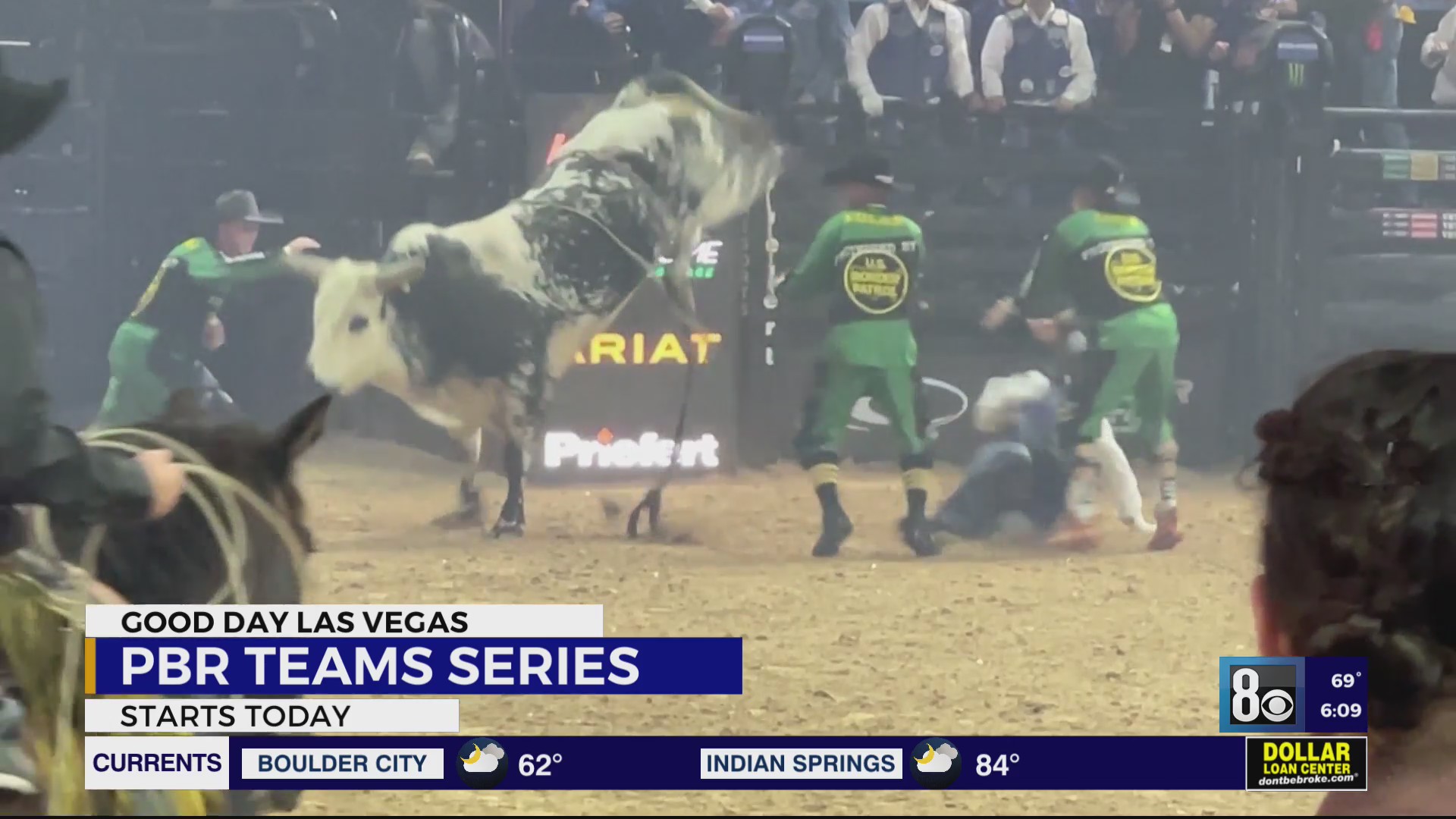 PBR team series: Bull riders face off at South Point Arena – KLAS