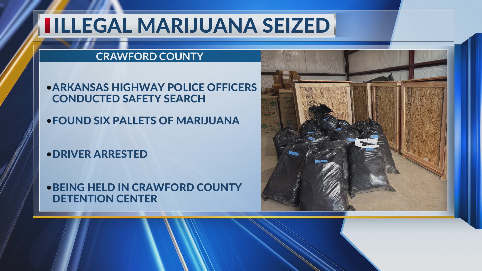 3,000 pounds of illegal marijuana seized in Crawford County – KNWA FOX24
