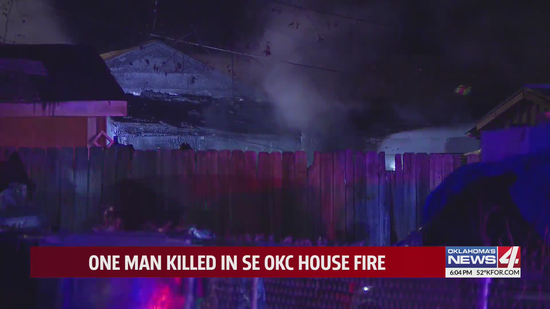 One man killed in SE OKC house fire – KFOR.com Oklahoma City