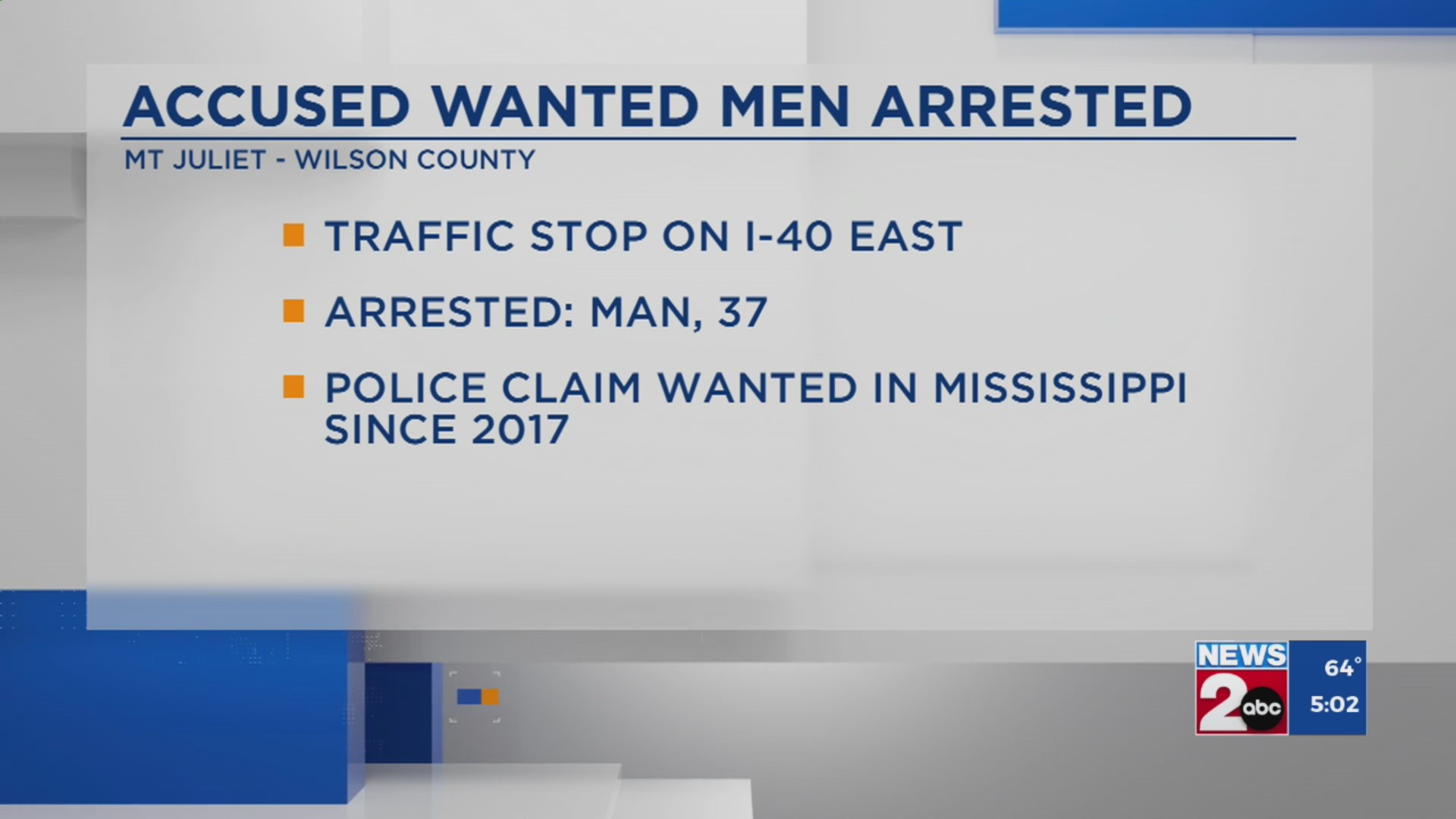 2 wanted men arrested after separate Sunday traffic stops in Mt. Juliet ...