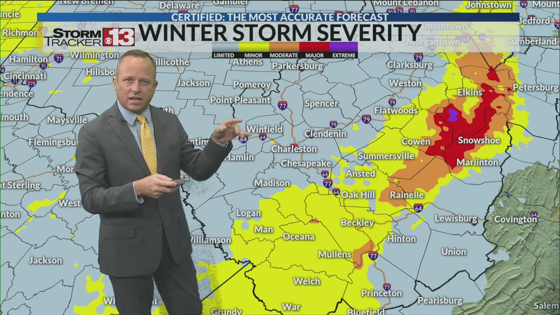 Cooler this afternoon and snow tomorrow! – WOWK 13 News