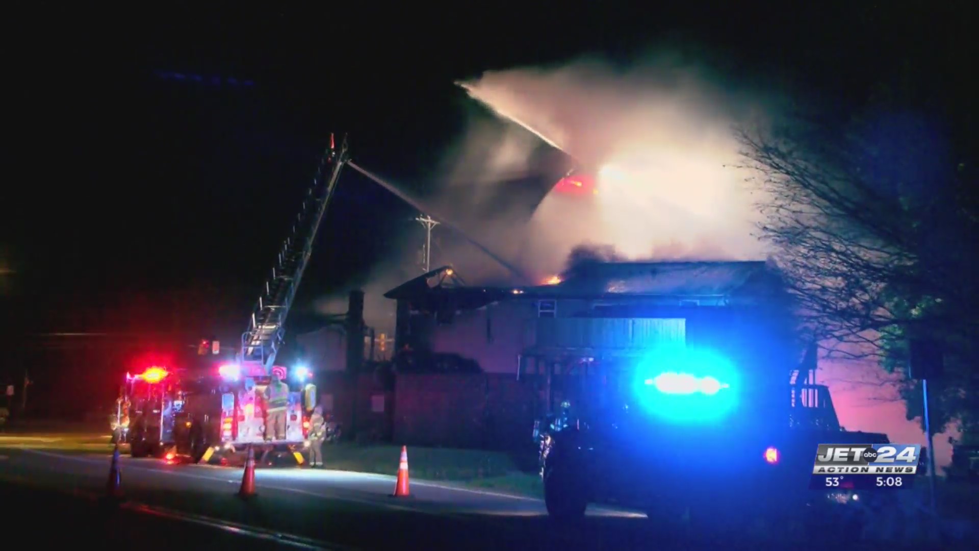 Multiple fire crews battle fully engulfed structure fire in Harborcreek ...
