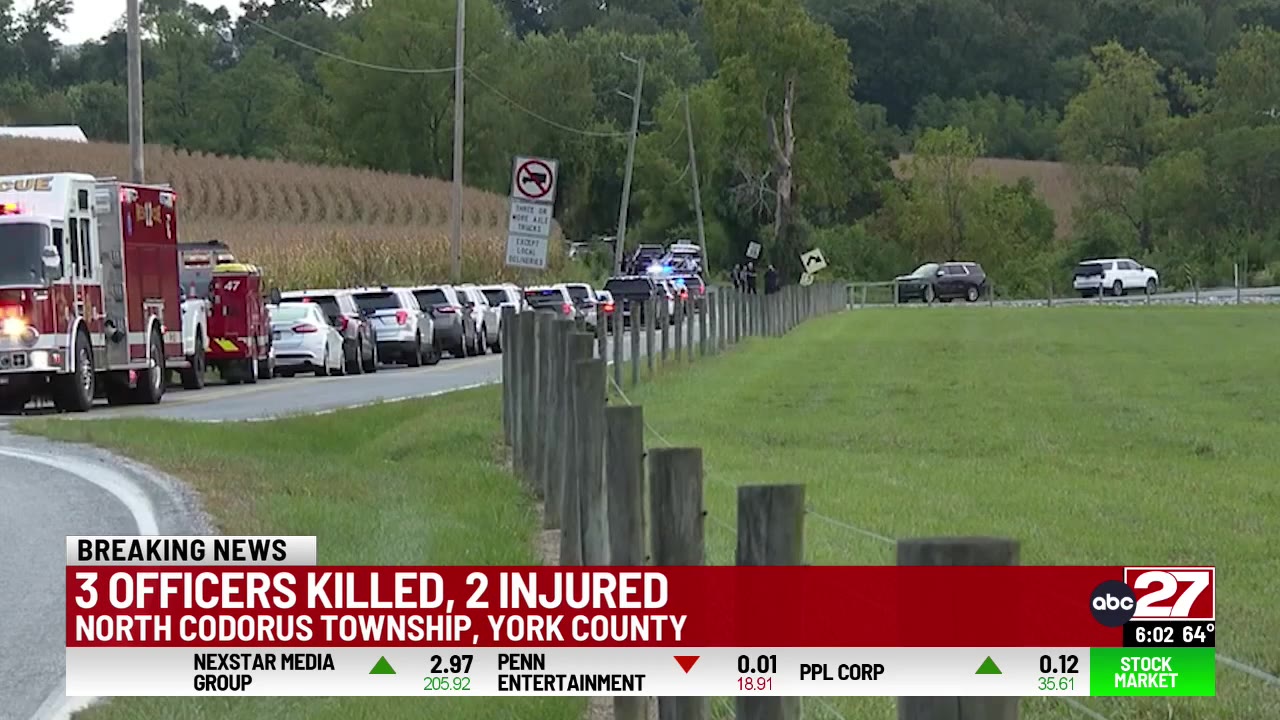 3 officers killed, 2 injured in York County – WFLA