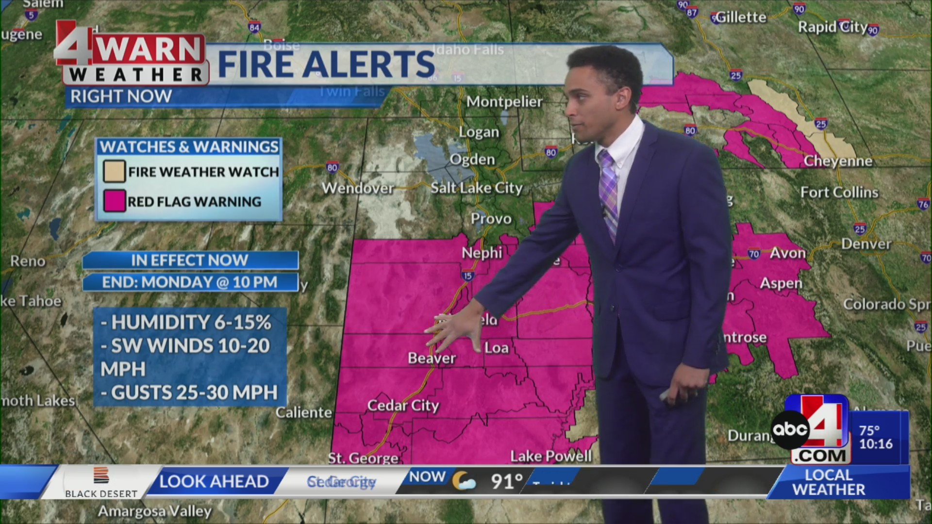 Dry conditions elevate fire risk in Utah – ABC4 Utah