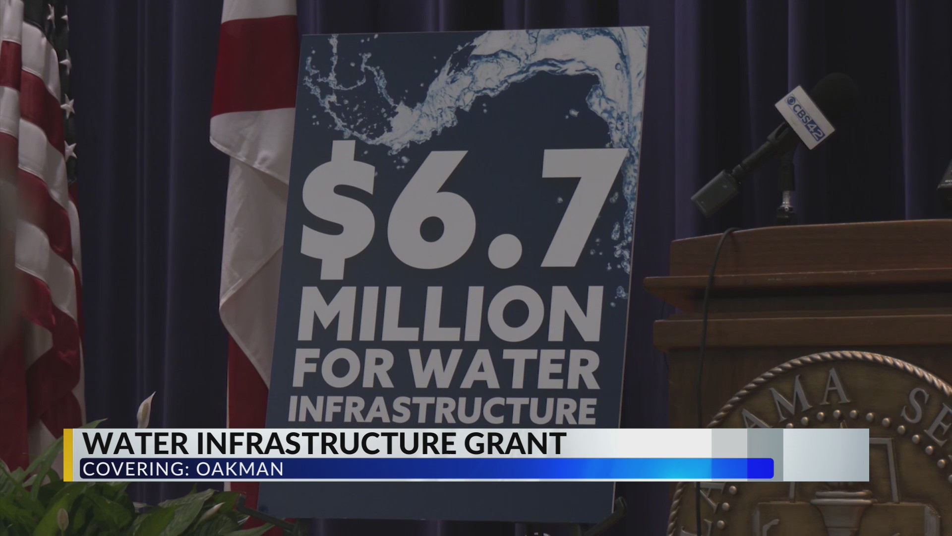 Water infrastructure grant announced for 3 counties – CBS 42