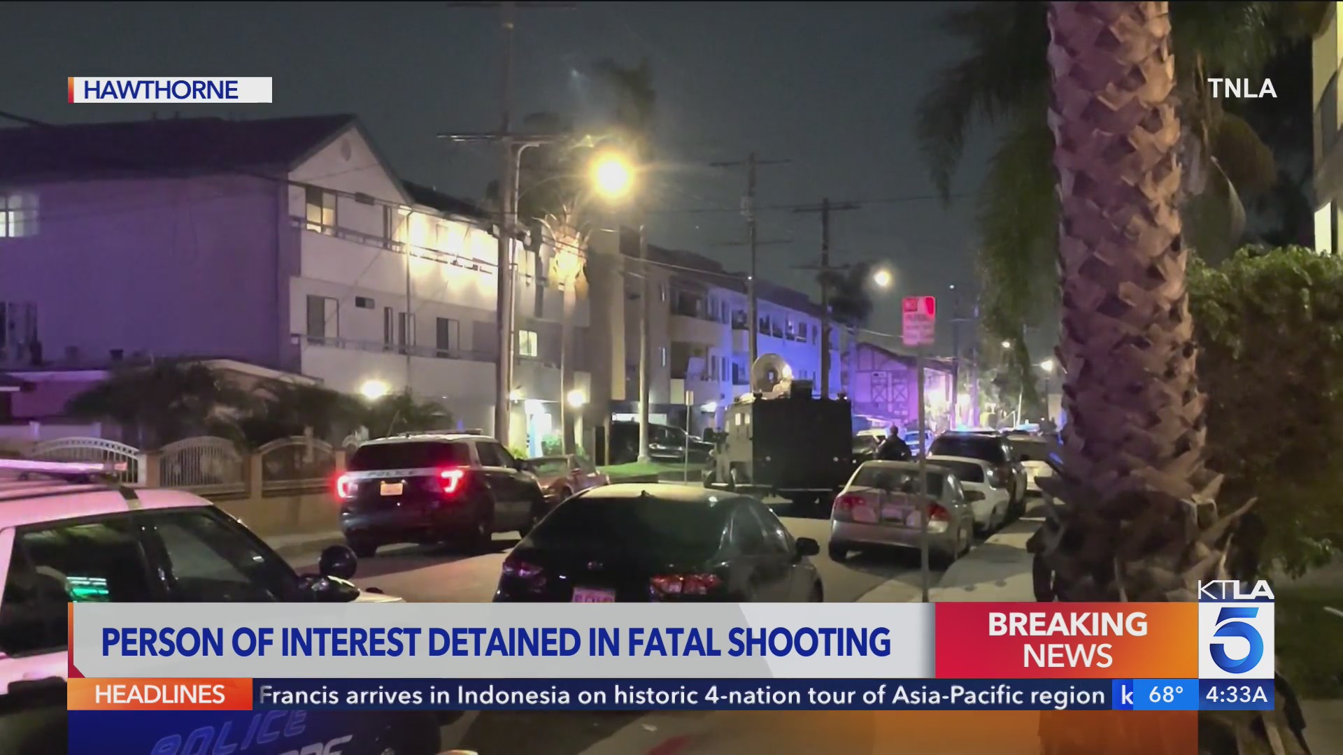 Person of interest detained in deadly Hawthorne shooting – KTLA