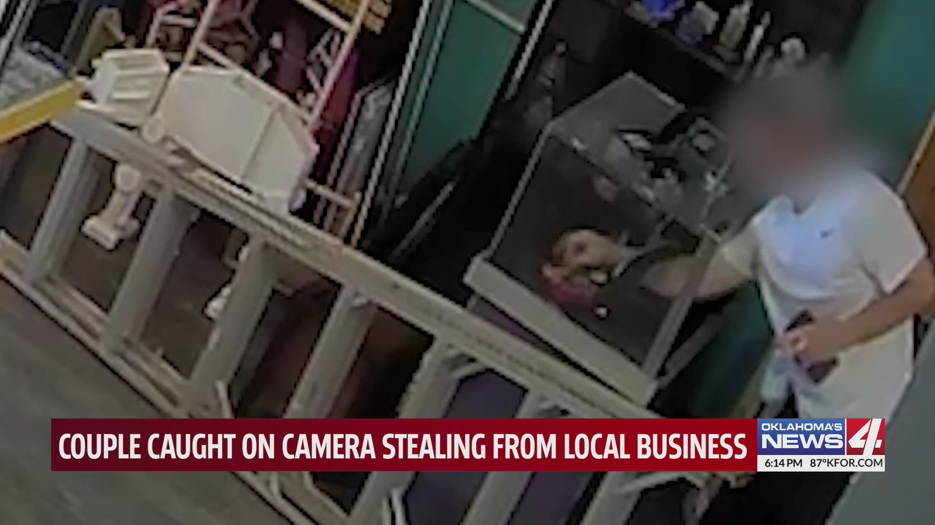 Couple caught on camera stealing from local business – KFOR.com ...