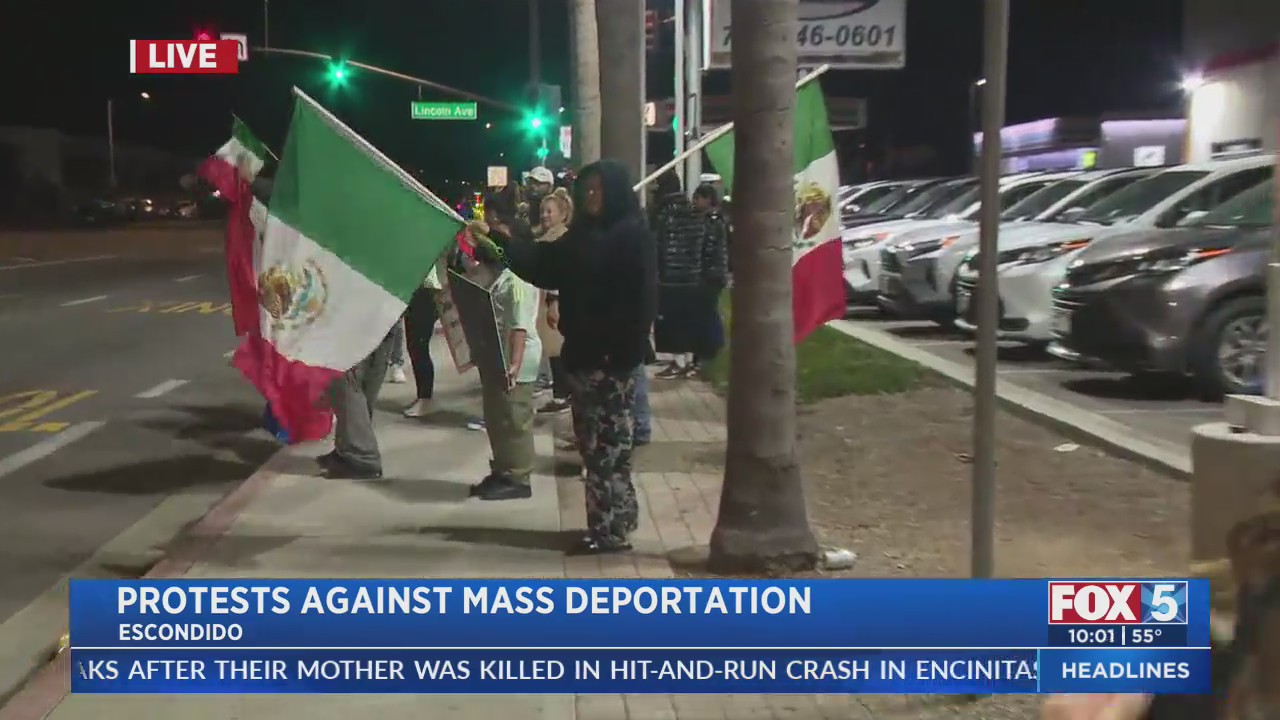 Protests against mass deportation erupt across San Diego – FOX 5 San ...