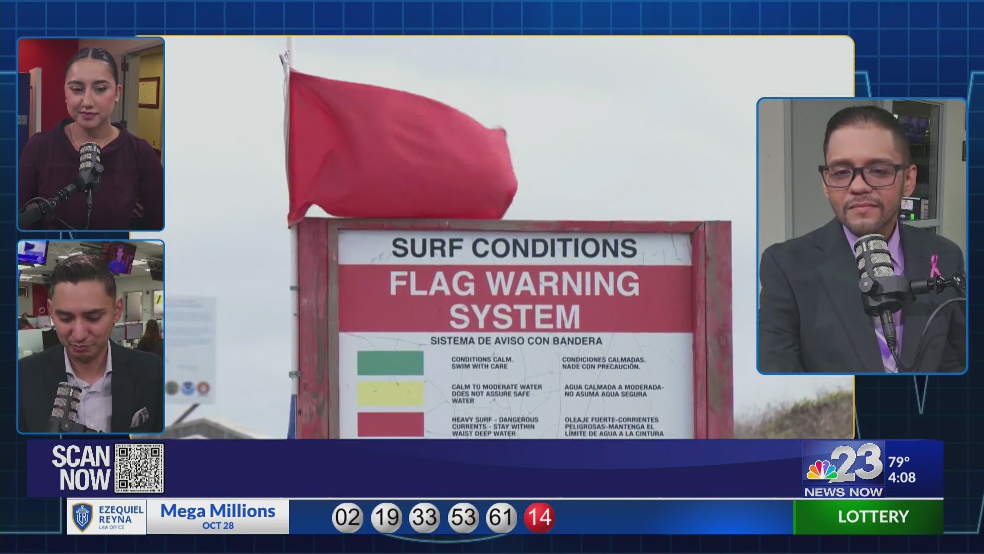 Cameron County beaches close temporarily due to high tide warning – KVEO-TV