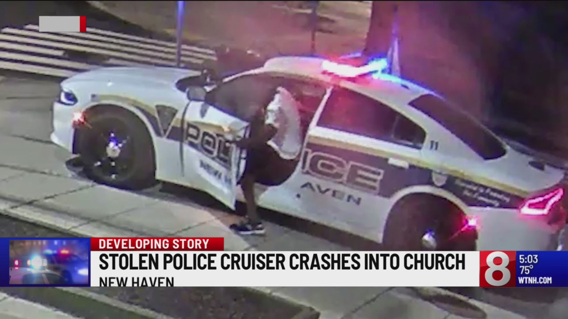 Man accused of stealing New Haven police cruiser with officer inside ...
