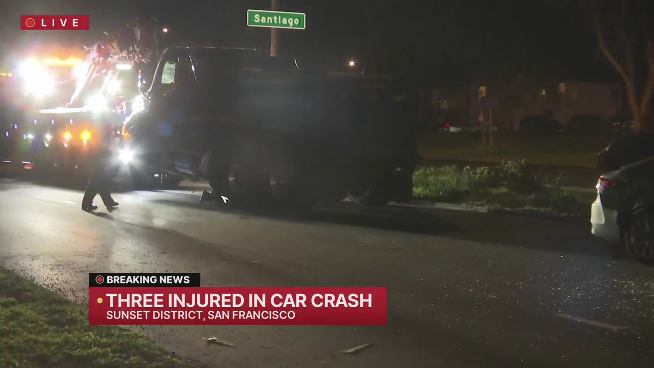 3 injured after multi-vehicle crash in Sunset District: SFFD – KRON4
