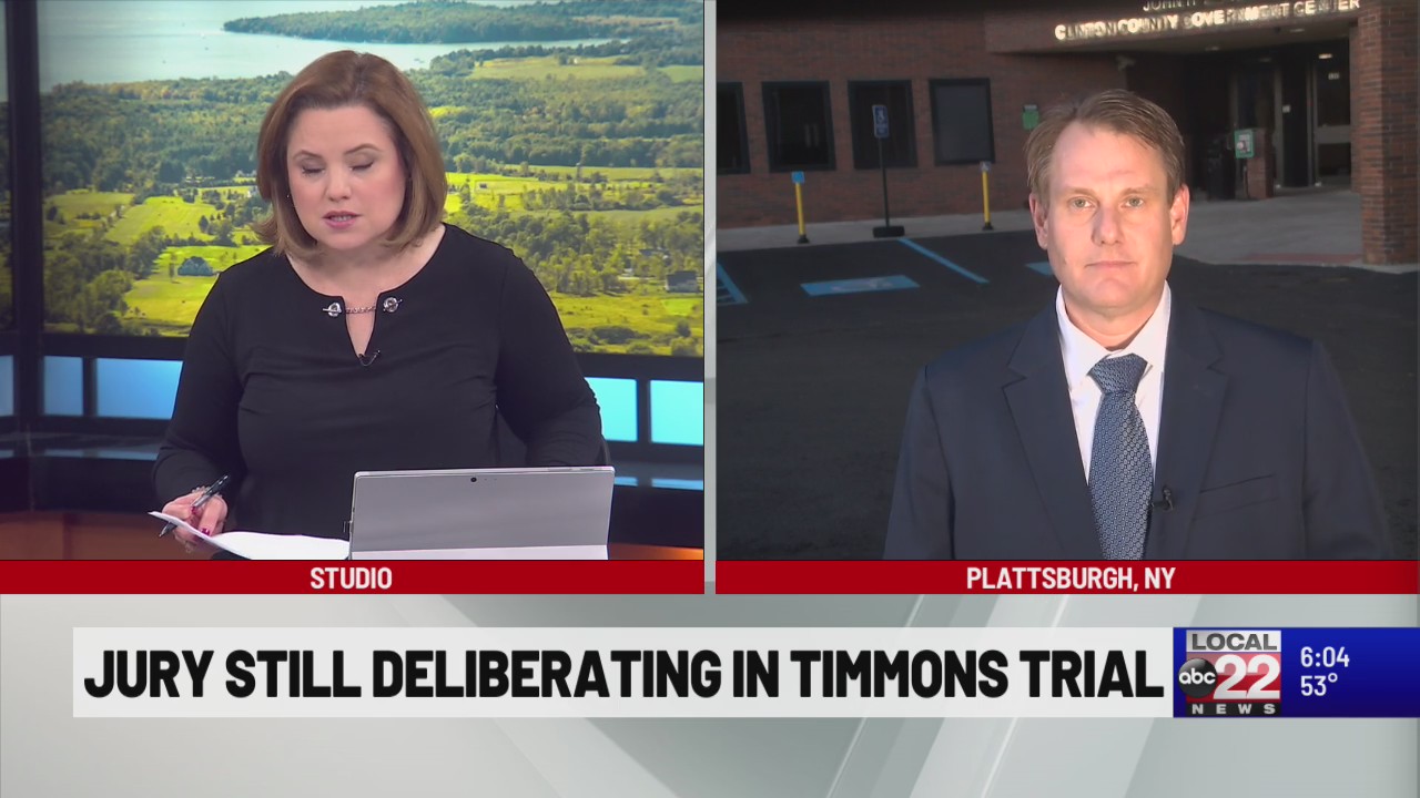 Jury deliberating Wednesday night in Timmons murder trial – ABC22 & FOX44