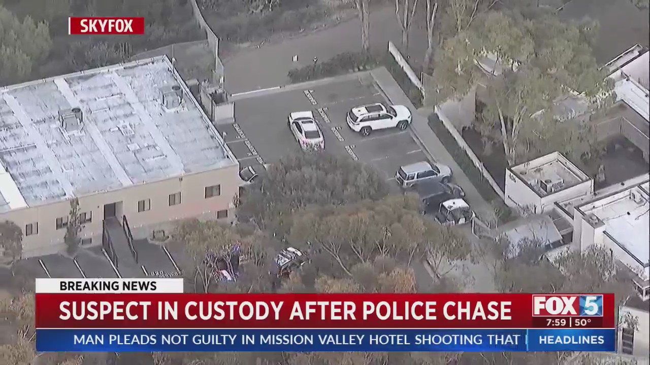 Suspect in custody after police chase that ended in Hillcrest – FOX 5 ...