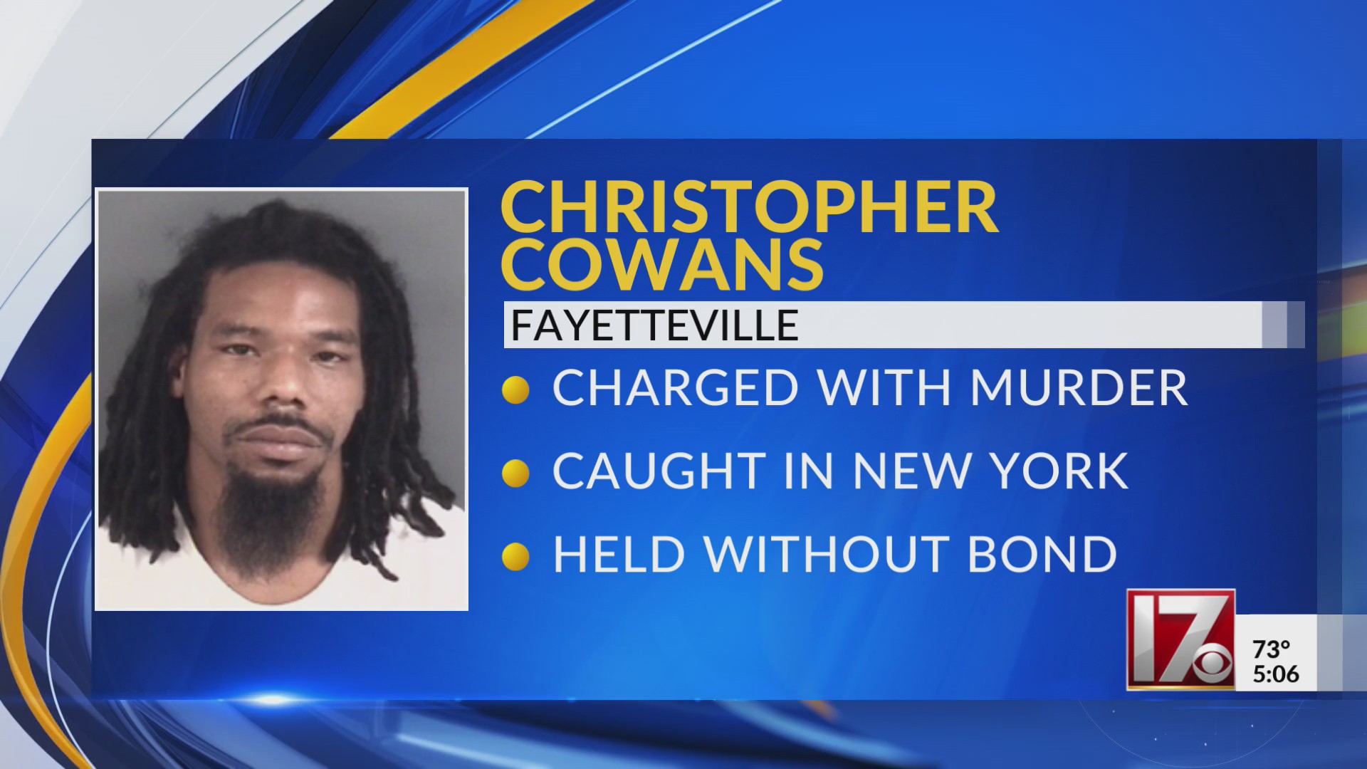 Man charged in Fayetteville murder caught in NY – CBS17.com
