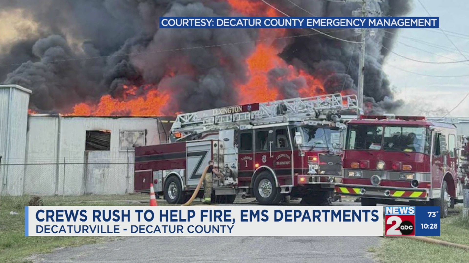 Multiple agencies respond to large-scale structure fire in Decatur ...